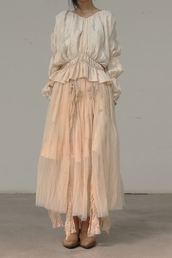 MUTEDANCE V-neck loose-fitting shirt MD21SS33